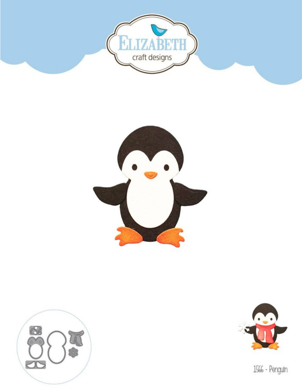 Elizabeth Craft Designs Juego de troqueles de pingüino